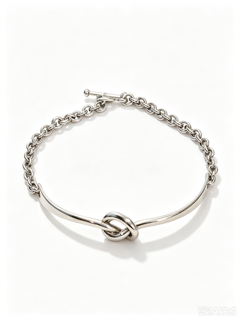Georg Jensen Knot Accent Silver Bracelet